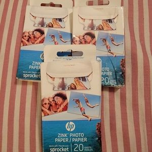 HP SPROCKET ZINK Photo Paper 3 pack